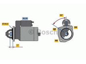 BOSCH 0 986 023 740 starteris 
 Elektros įranga -> Starterio sistema -> Starteris
46434037, 46774417, 46800154, 7785949