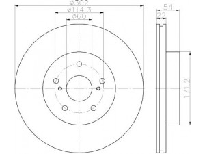 HELLA PAGID 8DD 355 115-751 stabdžių diskas 
 Stabdžių sistema -> Diskinis stabdys -> Stabdžių diskas
4351214140, 4351214141