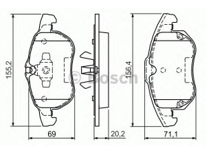 BOSCH 0 986 494 073 stabdžių trinkelių rinkinys, diskinis stabdys 
 Techninės priežiūros dalys -> Papildomas remontas
77364224