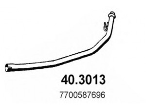 ASSO 40.3013 išleidimo kolektorius 
 Išmetimo sistema -> Išmetimo vamzdžiai
7700587696, 7700655252