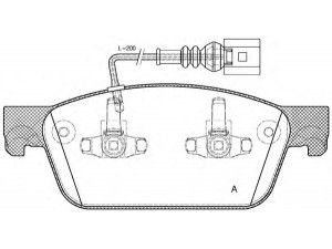 OPEN PARTS BPA1440.01 stabdžių trinkelių rinkinys, diskinis stabdys 
 Techninės priežiūros dalys -> Papildomas remontas
7E0698151