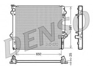 DENSO DRM50046 radiatorius, variklio aušinimas 
 Aušinimo sistema -> Radiatorius/alyvos aušintuvas -> Radiatorius/dalys
1640030140