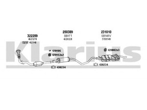 KLARIUS 750210E išmetimo sistema 
 Išmetimo sistema -> Išmetimo sistema, visa