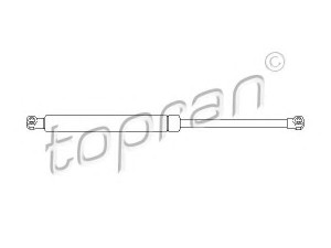 TOPRAN 700 702 dujinė spyruoklė, bagažinė 
 Priedai -> Bagažinė/pakrovimo skyrius
7700 842 256
