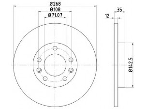 HELLA 8DD 355 120-491 stabdžių diskas 
 Dviratė transporto priemonės -> Stabdžių sistema -> Stabdžių diskai / priedai
1609582880