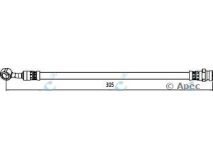 APEC braking HOS4134 stabdžių žarnelė 
 Stabdžių sistema -> Stabdžių žarnelės
587372H550, 587372L900