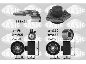 SASIC 3906035 vandens siurblio ir paskirstymo diržo komplektas 
 Aušinimo sistema -> Vandens siurblys/tarpiklis -> Vandens siurblys
71771579, 71771579, 71771579, 1334147+1606434