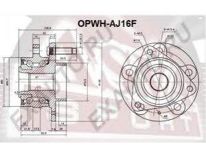 ASVA OPWH-AJ16F rato stebulė 
 Ašies montavimas/vairavimo mechanizmas/ratai -> Rato stebulė/montavimas -> Rato stebulė
03 28 001, 13502829
