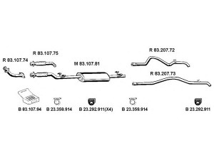 EBERSPÄCHER 232346 išmetimo sistema 
 Išmetimo sistema -> Išmetimo sistema, visa