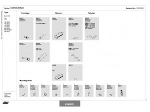 DINEX 128100029 išmetimo sistema 
 Išmetimo sistema -> Išmetimo sistema, visa