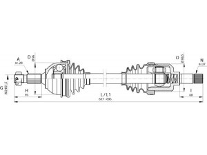 OPEN PARTS DRS6388.00 kardaninis velenas 
 Ratų pavara -> Kardaninis velenas
3272NP, 3272NQ, 1497187088