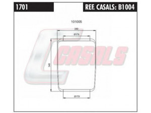 CASALS B1004 dėklas, pneumatinė pakaba
B510040, B510040
