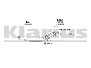 KLARIUS 270277E išmetimo sistema 
 Išmetimo sistema -> Išmetimo sistema, visa