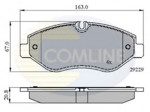 COMLINE CBP01616 stabdžių trinkelių rinkinys, diskinis stabdys 
 Techninės priežiūros dalys -> Papildomas remontas
42555881, 42561355
