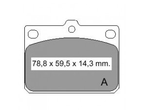 VEMA 830960 stabdžių trinkelių rinkinys, diskinis stabdys