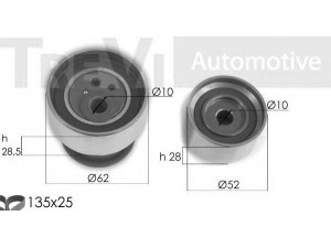 TREVI AUTOMOTIVE KD1379 paskirstymo diržo komplektas 
 Techninės priežiūros dalys -> Papildomas remontas