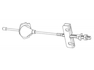 KAWE FO02207 trosas, stovėjimo stabdys 
 Stabdžių sistema -> Valdymo svirtys/trosai
1349905, 1S712A603AE