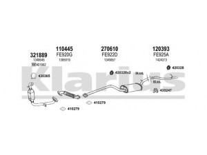 KLARIUS 362121E išmetimo sistema 
 Išmetimo sistema -> Išmetimo sistema, visa