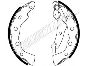 TRUSTING 064.170 stabdžių trinkelių komplektas 
 Techninės priežiūros dalys -> Papildomas remontas
L8009E4100, MB465094, MR249796
