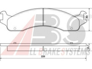 A.B.S. 38655 stabdžių trinkelių rinkinys, diskinis stabdys 
 Techninės priežiūros dalys -> Papildomas remontas
F5TZ2001A, XU2Z-2V001-ASA
