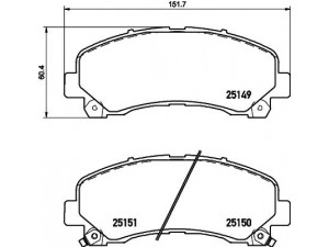 HELLA PAGID 8DB 355 020-171 stabdžių trinkelių rinkinys, diskinis stabdys 
 Techninės priežiūros dalys -> Papildomas remontas
8979474660, 8979475710, 8980791040