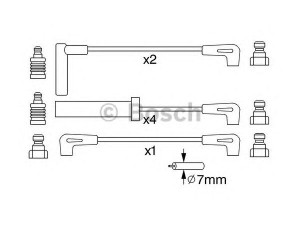 BOSCH 0 986 357 229 uždegimo laido komplektas 
 Kibirkšties / kaitinamasis uždegimas -> Uždegimo laidai/jungtys
83507 178, 83507 178