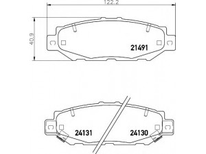 HELLA 8DB 355 016-751 stabdžių trinkelių rinkinys, diskinis stabdys 
 Techninės priežiūros dalys -> Papildomas remontas
0446630030, 0449214160, 449214161
