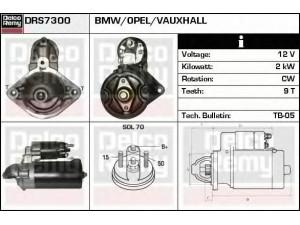DELCO REMY DRS7300 starteris 
 Elektros įranga -> Starterio sistema -> Starteris
12412246570, 12412246571, 12419069808