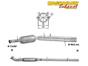 MAGNAFLOW 70610D katalizatoriaus keitiklis 
 Išmetimo sistema -> Katalizatoriaus keitiklis
18307785704