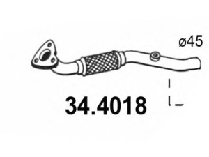 ASSO 34.4018 išleidimo kolektorius 
 Išmetimo sistema -> Išmetimo vamzdžiai
5854362