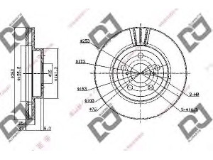 DJ PARTS BD1820 stabdžių diskas 
 Dviratė transporto priemonės -> Stabdžių sistema -> Stabdžių diskai / priedai
43512-05030, 4351205030