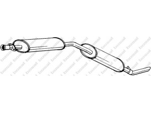 BOSAL 281-669 galinis duslintuvas 
 Išmetimo sistema -> Duslintuvas
GEX-33515, WDE-033515
