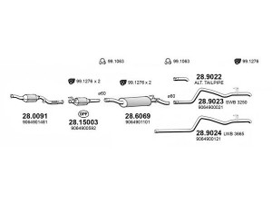 ASSO ART4161 išmetimo sistema 
 Išmetimo sistema -> Išmetimo sistema, visa