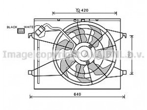 AVA QUALITY COOLING KA7523 ventiliatorius, radiatoriaus 
 Aušinimo sistema -> Oro aušinimas
253801H050, 253801H120, 253802H120