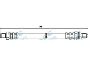 APEC braking HOS3586 stabdžių žarnelė 
 Stabdžių sistema -> Stabdžių žarnelės
1106648, 1124811, 1124812, 1129032