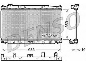 DENSO DRM40035 radiatorius, variklio aušinimas 
 Aušinimo sistema -> Radiatorius/alyvos aušintuvas -> Radiatorius/dalys
19010RB0004