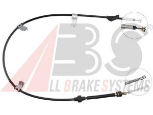 A.B.S. K15707 trosas, stovėjimo stabdys 
 Stabdžių sistema -> Valdymo svirtys/trosai
GVC902375, SPB 101290