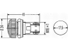 HELLA 2AA 001 200-001 kontrolinė lemputė
71130027, 7130027, 3476 687, 90.81615.9223