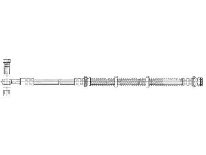 CEF 512248 stabdžių žarnelė 
 Stabdžių sistema -> Stabdžių žarnelės
SHB000580, SHB000581, SHB000590