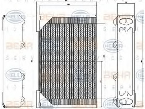 HELLA 8MK 376 949-031 radiatorius, variklio aušinimas
042 51395KZ, 042 59455KZ