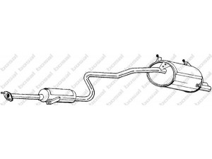 BOSAL 287-091 galinis duslintuvas 
 Išmetimo sistema -> Duslintuvas
14300-64B00, 14300-64E10, 14300-64E11