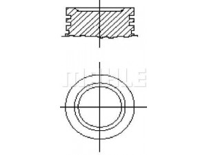 MAHLE ORIGINAL E14240 0.75 stūmoklis 
 Variklis -> Cilindrai/stūmokliai