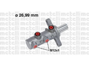 METELLI 05-0729 pagrindinis cilindras, stabdžiai 
 Stabdžių sistema -> Pagrindinis stabdžių cilindras
4601.T7, 77364125, 4601.T7
