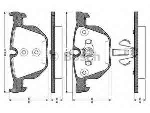 BOSCH 0 986 TB3 024 stabdžių trinkelių rinkinys, diskinis stabdys 
 Techninės priežiūros dalys -> Papildomas remontas
34 21 6 769 105