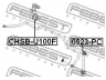 FEBEST CHSB-U100F skersinio stabilizatoriaus įvorių komplektas
96474045, 96839851