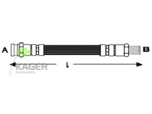 KAGER 38-0471 stabdžių žarnelė 
 Stabdžių sistema -> Stabdžių žarnelės
46201.89920