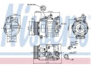 NISSENS 89520 kompresorius, oro kondicionierius 
 Oro kondicionavimas -> Kompresorius/dalys
0008303600, 0012307911, 0012308611