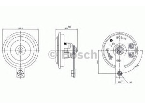 BOSCH 0 320 143 105 garsinis signalas; garsinis signalas