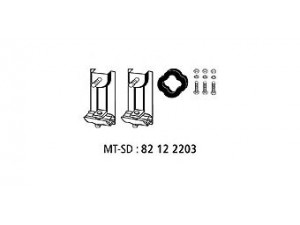 HJS 82 12 2203 montavimo komplektas, išmetimo sistema 
 Dviratė transporto priemonės -> Išmetimo sistema -> Surinkimo komplektas