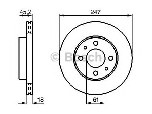 BOSCH 0 986 478 459 stabdžių diskas 
 Dviratė transporto priemonės -> Stabdžių sistema -> Stabdžių diskai / priedai
40206 0M801, 40206 0M802